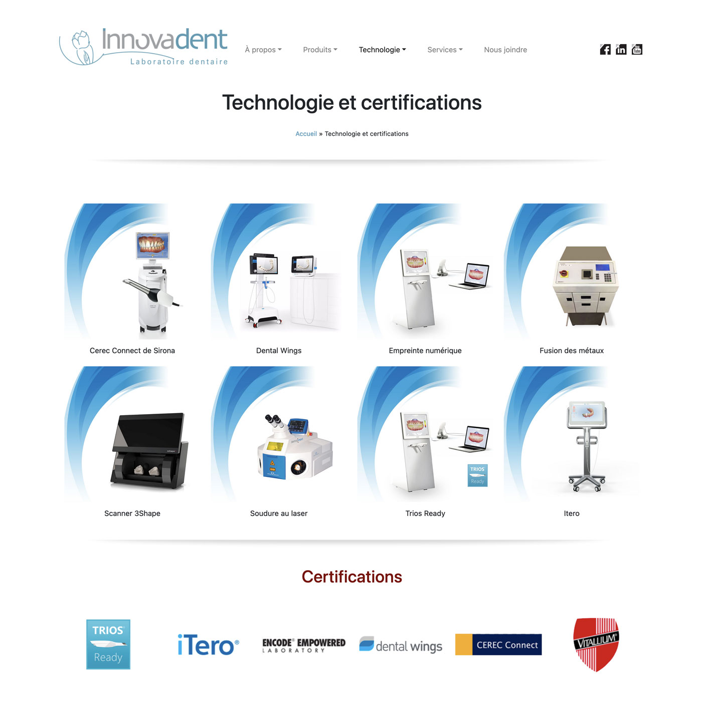 Innovadent.ca – Site Web